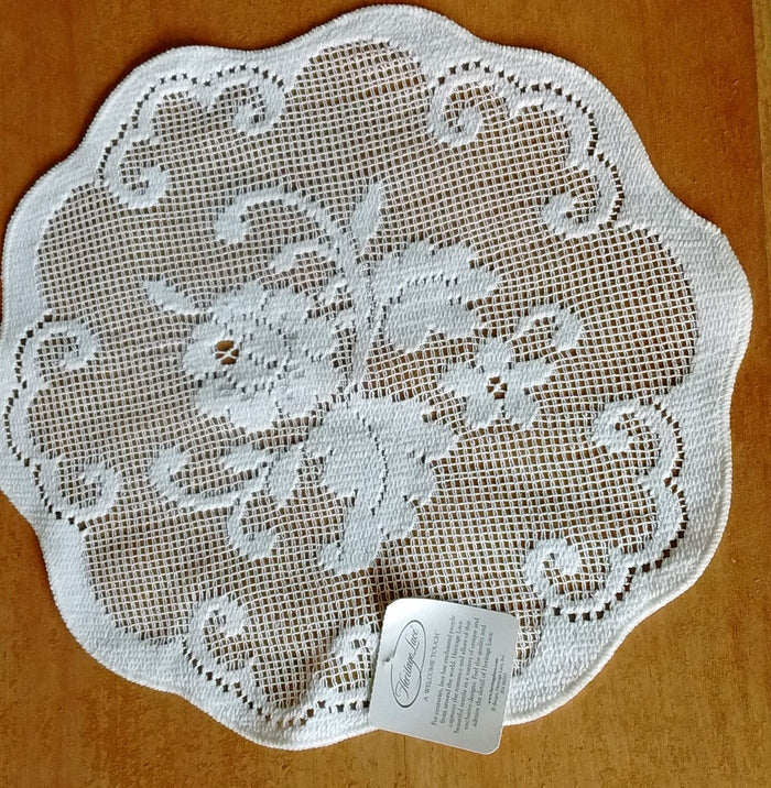 Heritage Lace Terrace Hill Tabletop Lace in White, Ecru Made in USA - Olde Church Emporium