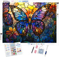 Iridescent Butterflies Flutter Through A Garden