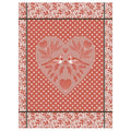 Jacquard Français Cotton Tea Towel - Amour Red