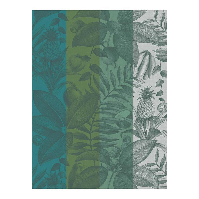 Jacquard Français Cotton Tea Towel  - Fruits Exotiques / Vert