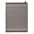 Jacquard Français Cotton Tea Towel – Empreintes / Black