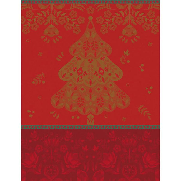Jacquard Français Cotton Tea Towel – Féerie / Red