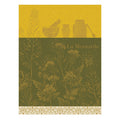 Jacquard Français Cotton Tea Towel – Moutarde en Fleur / Yellow