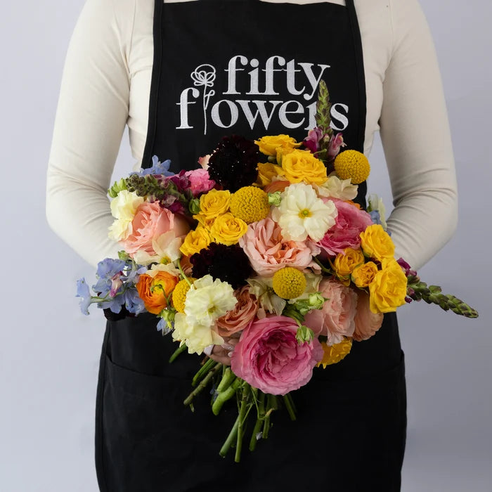 Joyful Blooms Diy Flower Kit Apron - Image