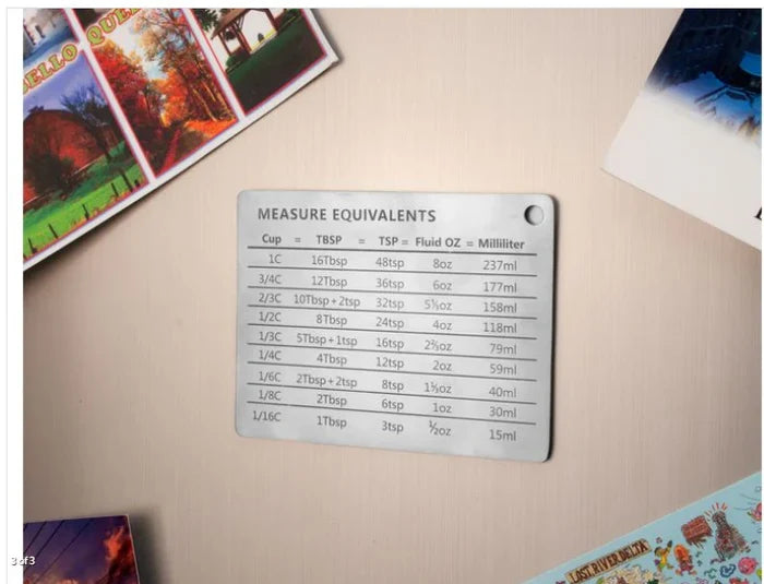 Kitchen Basics Magnetic Kitchen Conversion Chart