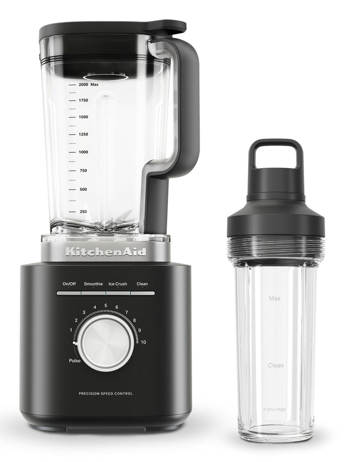 KitchenAid®  Pure Power Blender with Personal Blending Jar – Black Matte