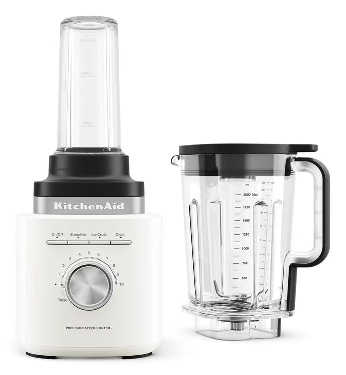 KitchenAid®  Pure Power Blender with Personal Blending Jar – Porcelain White