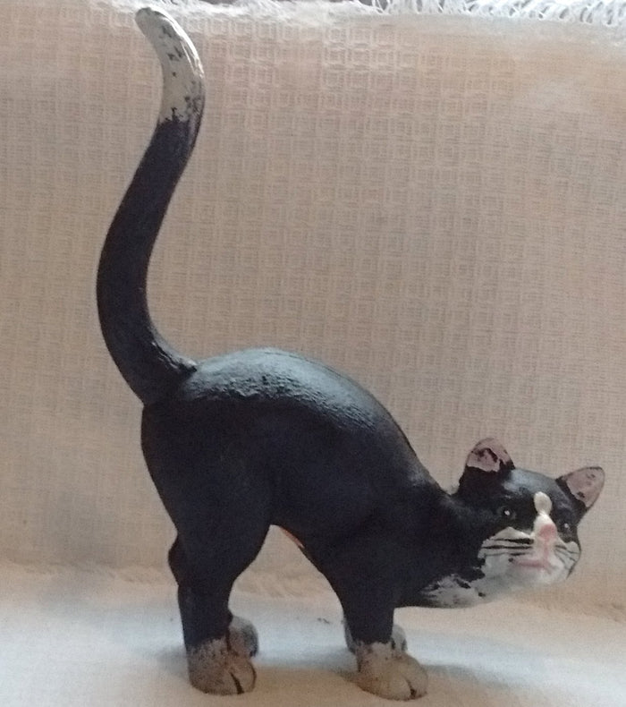 Kitty Cat Door Stop - Solid 3 Dimensional Cast Iron Cat - Olde Church Emporium