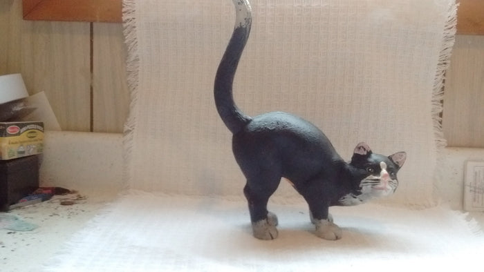 Kitty Cat Door Stop - Solid 3 Dimensional Cast Iron Cat - Olde Church Emporium