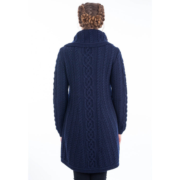 Ladies 4 Buttons Collar Coat 2 Colors 6 Sizes Made in Ireland - Olde Church Emporium