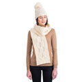 Ladies Merino Wool Scarf 68 x 8 Inches Made in Ireland 3 Colors - Olde Church Emporium