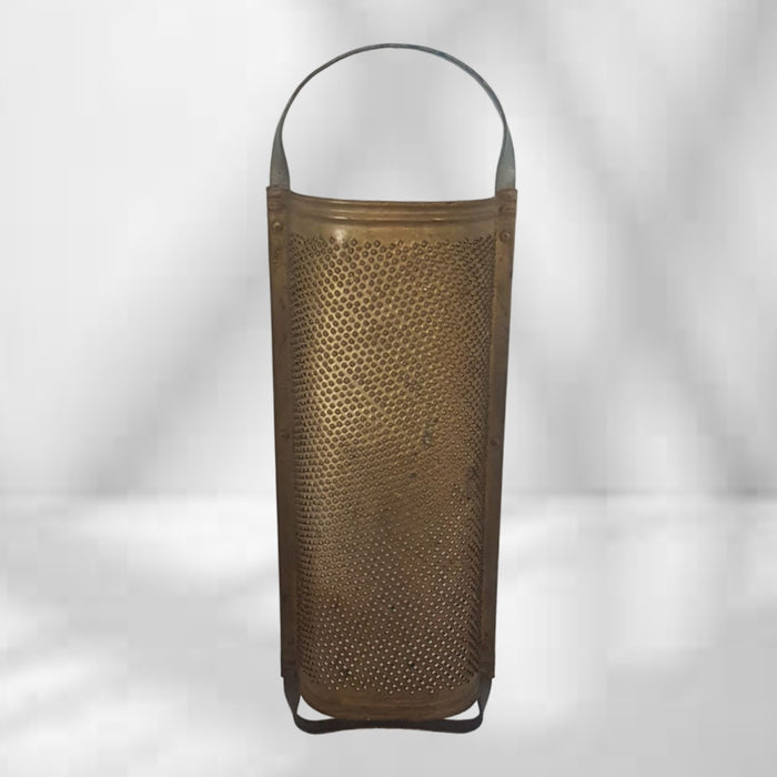 Large Antique Brass Kitchen Restaurant Grater GRM - Wainfleet Trading Post
