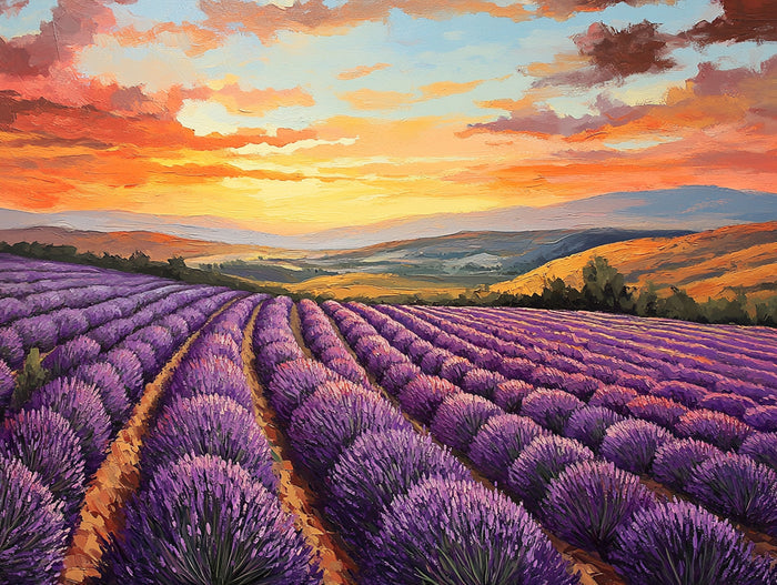 Lavender Breeze at Sunset