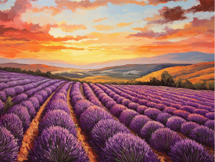 Lavender Breeze at Sunset