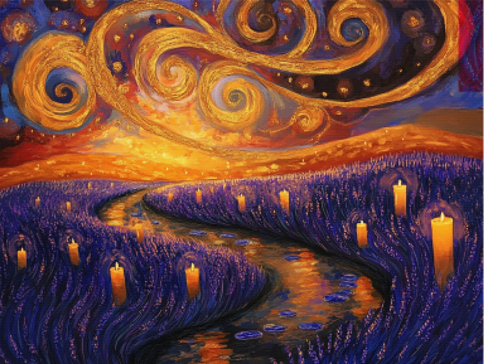Lavender Dreams and Floating Candles