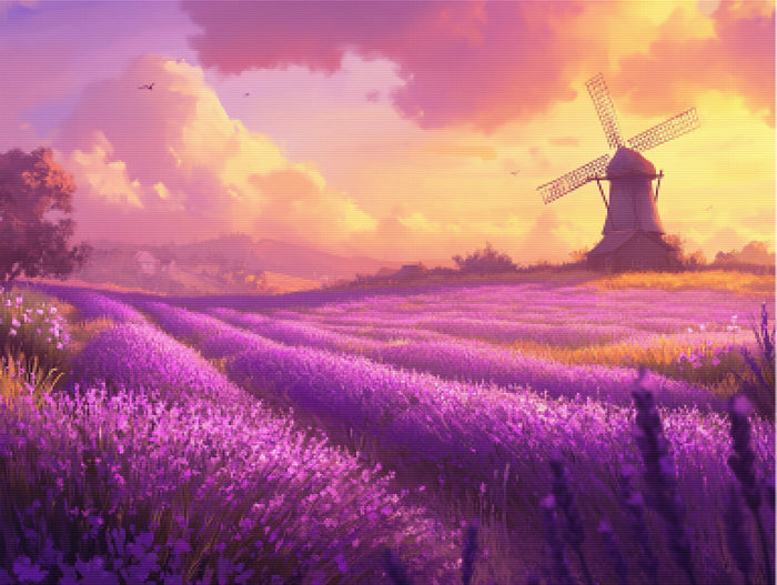 Lavender Fields at Dawn
