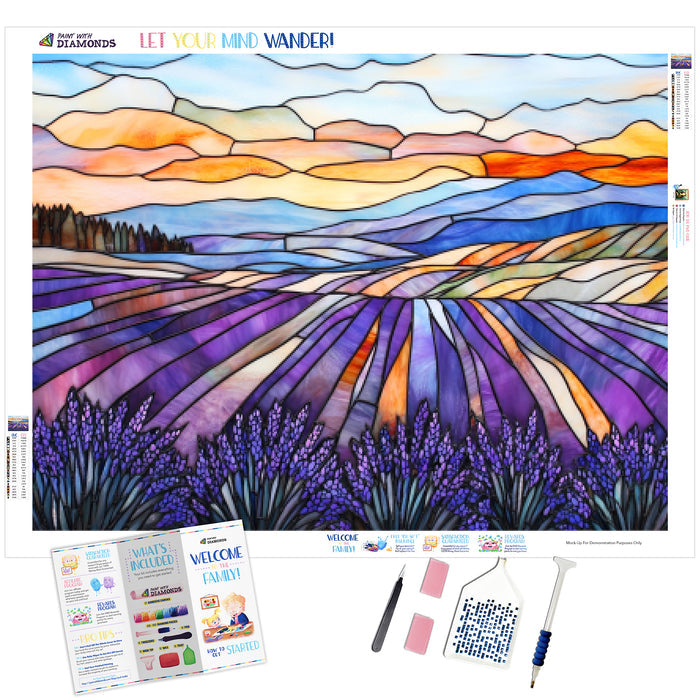 Lavender Fields in Spring Breeze