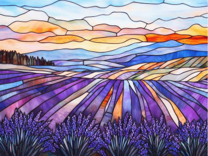 Lavender Fields in Spring Breeze