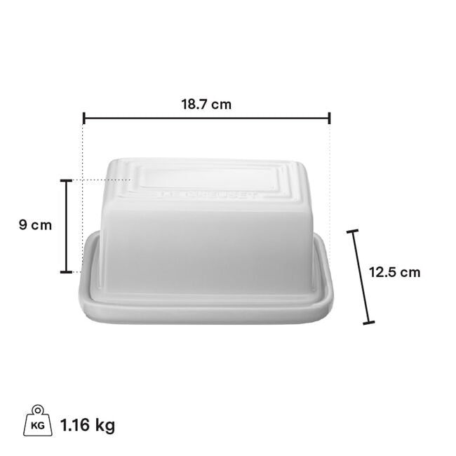Le Creuset 1lb Butter Dish - Agave
