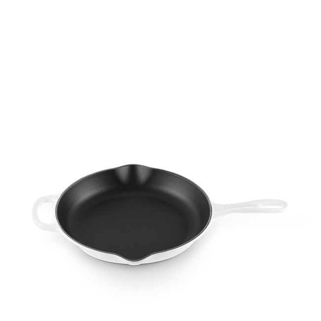 Le Creuset 26cm Signature Iron Handle Skillet - White — Floor Model