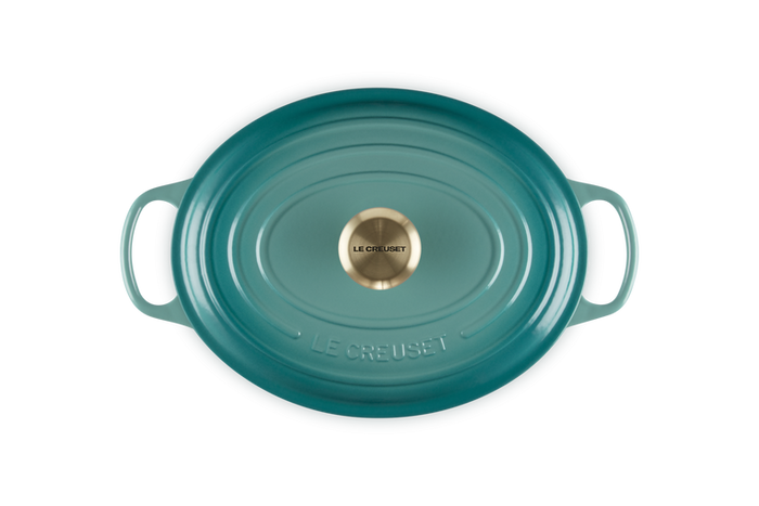 Le Creuset 6.3L Oval French Oven - Bleu Riviera