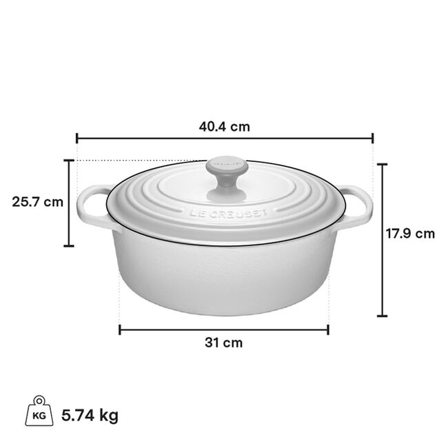 Le Creuset 6.3L Oval French Oven - Blueberry