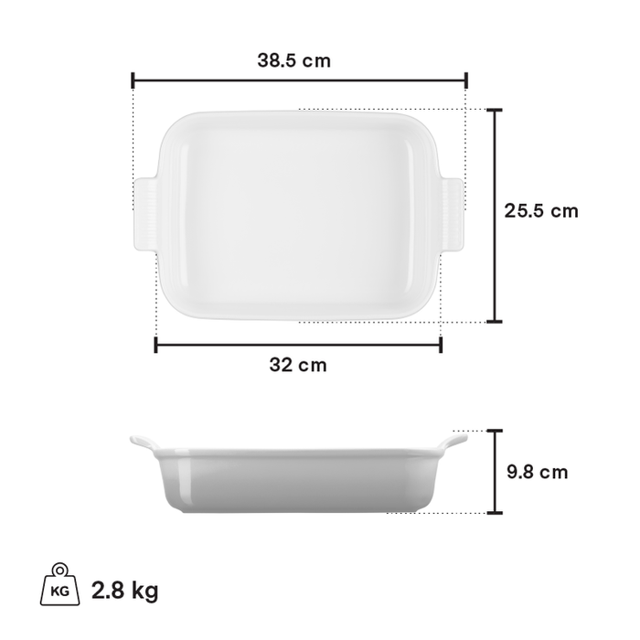 Le Creuset Heritage 3.8L Rectangular Dish - Artichaut