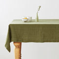 Linen Tales Linen Tablecloth - Martini Olive / 8-10 ppl (140cm x 250cm) — Floor Model