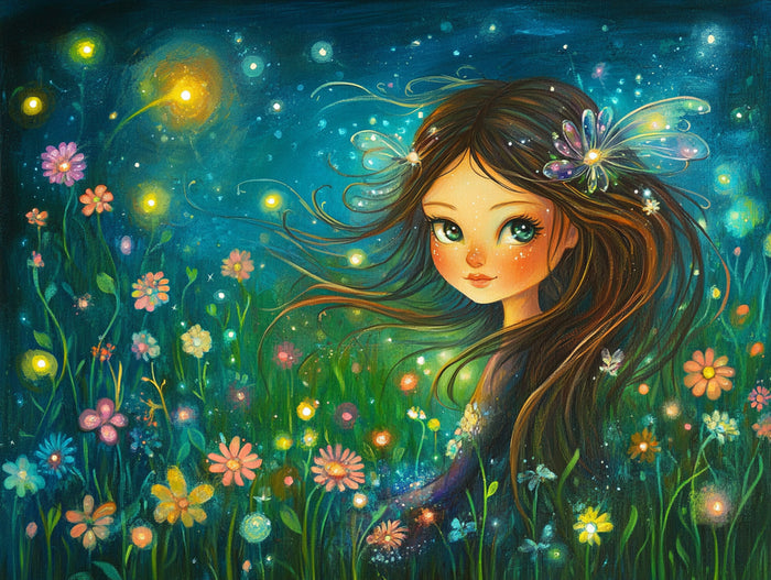 Magical Spring Garden at Twilight