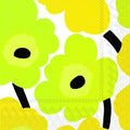 Marimekko Paper Cocktail Napkins - UNIKKO Yellow