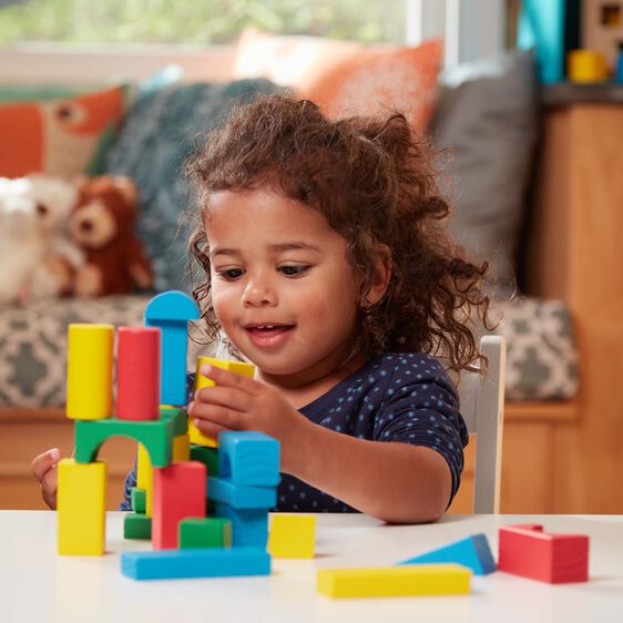Melissa and Doug 200 Piece Wood Blocks Set Ages 3+ Item # 482