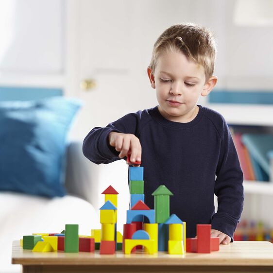 Melissa and Doug 200 Piece Wood Blocks Set Ages 3+ Item # 482