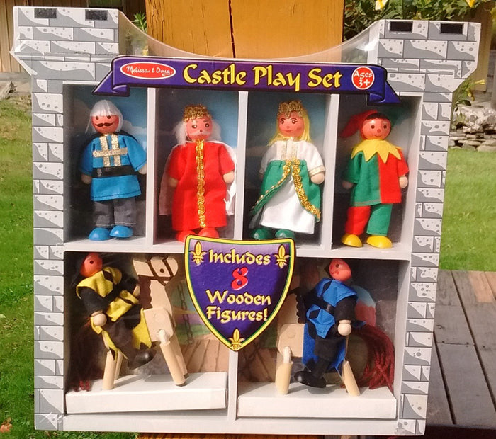Melissa and Doug Castle Wooden Play Set 8 figures - Olde Church Emporium