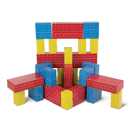 Melissa and Doug Deluxe Jumbo Cardboard Blocks Ages 2+ Item # 2784