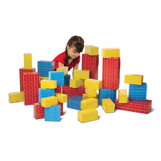 Melissa and Doug Deluxe Jumbo Cardboard Blocks Ages 2+ Item # 2784