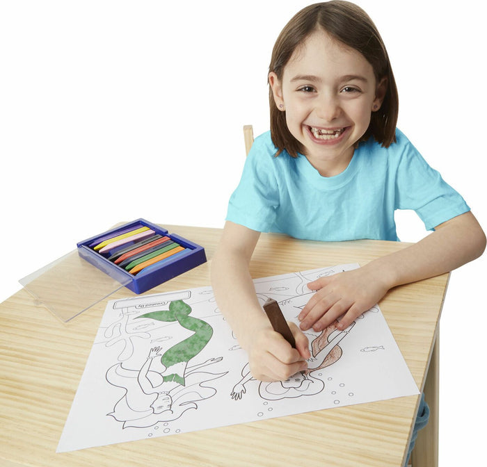 Melissa and Doug Jumbo Multi Theme Coloring Pad - Pink (11" x 14") Ages 3+ # 4225