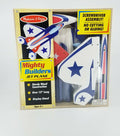 Melissa and Doug Mighty Builders Jet Plane Item #4094 Over 13" Long Ages 6+ Display stand