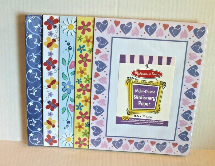 Melissa and Doug Multi-Theme Stationery Paper 2 Styles Girls or Boys