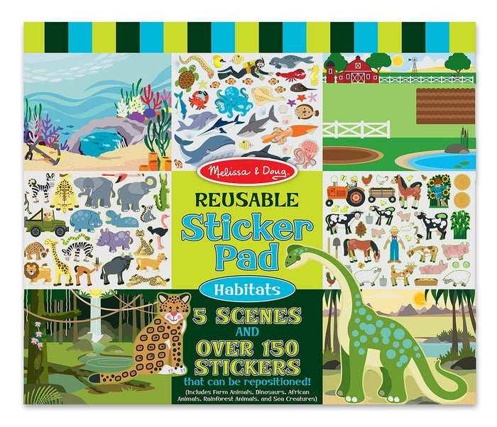 Melissa & Doug - Habitats Reusable Sticker Pad - Olde Church Emporium