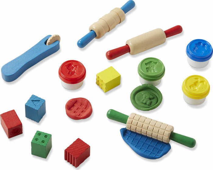 Melissa and Doug Shape, Model and Mold Molding Dough & Tools Kit Ages 3+ 000772001656