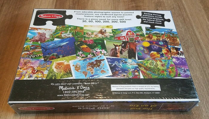 Melissa and Doug The End of an Era Dinosaur Jigsaw Puzzle 300 Pieces Ages 10+ Made in USA #3156