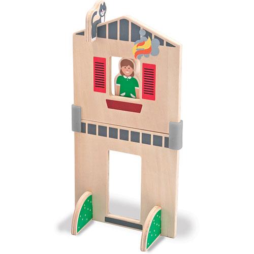 Melissa and Doug Whittle World Wooden Fire Rescue Set 7 Pieces - Olde Church Emporium