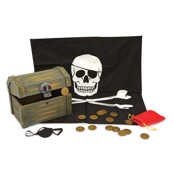Melissa and Doug Wooden Pirate Chest Ages 6+ Item # 2576 Pretend Play
