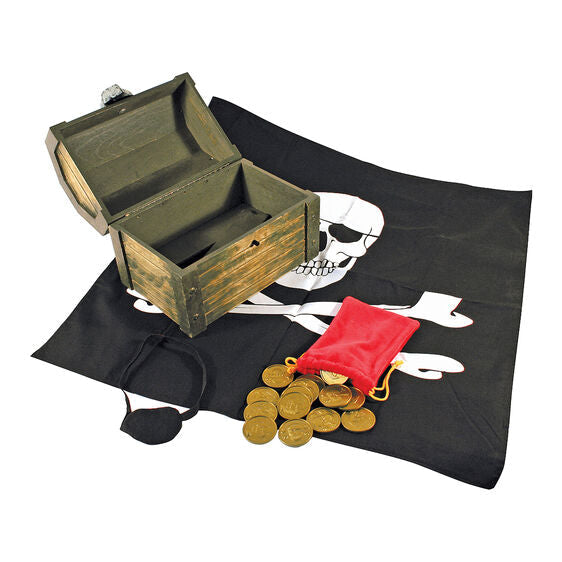 Melissa and Doug Wooden Pirate Chest Ages 6+ Item # 2576 Pretend Play