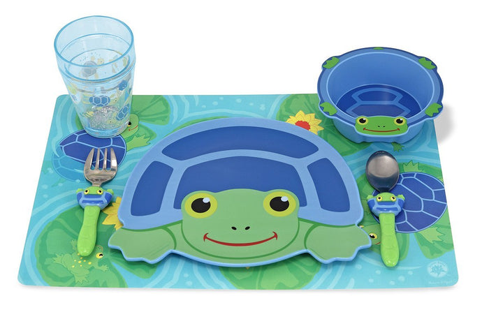 Melissa & Doug - Scootin' Turtle Mealtime Set [Home Decor]- Olde Church Emporium