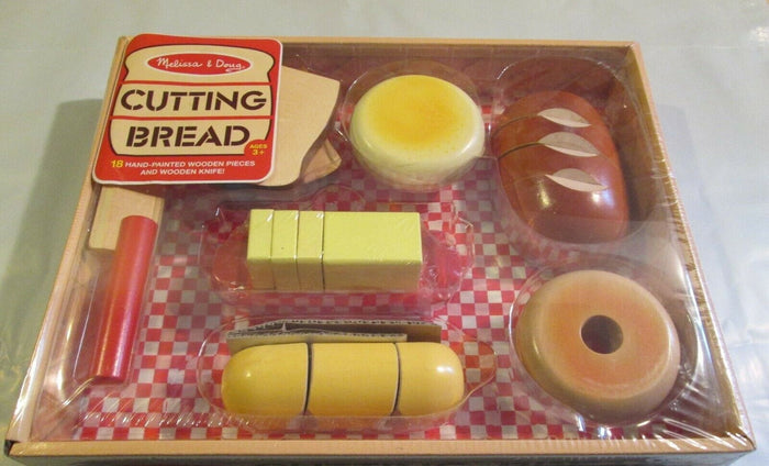 Melissa & Doug - Wooden Mix and Match Pretend Play Cutting Bread Set