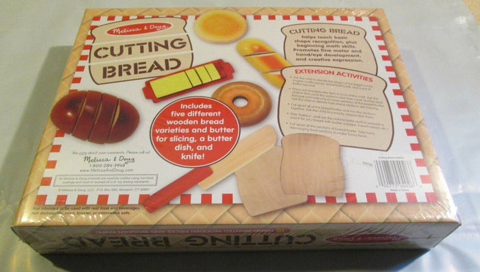 Melissa & Doug - Wooden Mix and Match Pretend Play Cutting Bread Set