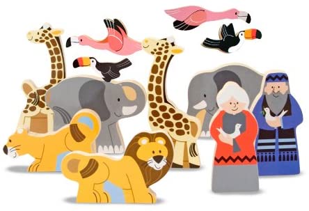 Melissa & Doug Chunky Puzzle Noah's Ark  000772037167 Wooden Chunky Puzzle Ages 3+