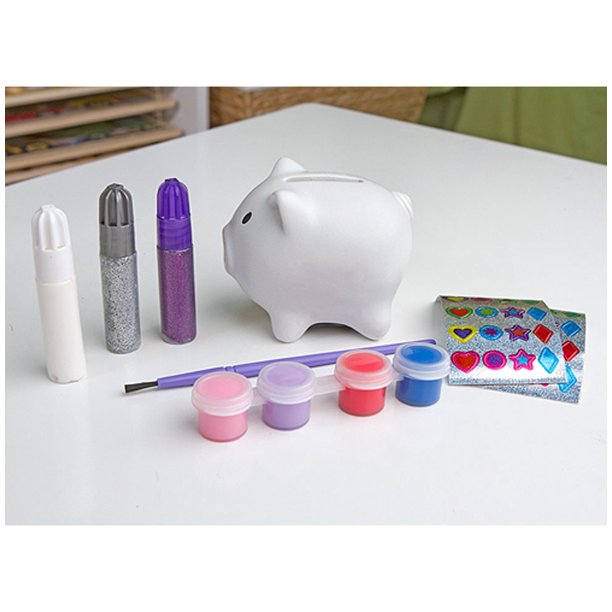 Melissa & Doug Decorate-Your-Own Piggy Bank Craft Kit Ages 8+ # 3108 Party Favor