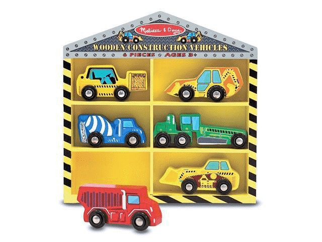 Deluxe Wooden Construction Vehicles Set by Melissa Doug - Olde Church Emporium